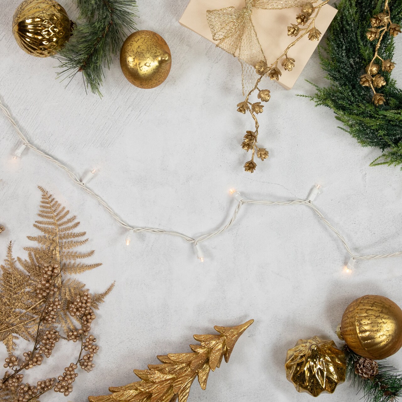 Northlight LED Wide Angle Christmas Lights - Warm White - 16.25' White Wire - 50ct